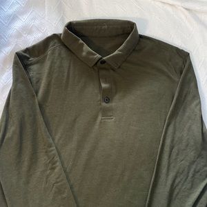 Men’s Lululemon long sleeve polo shirt